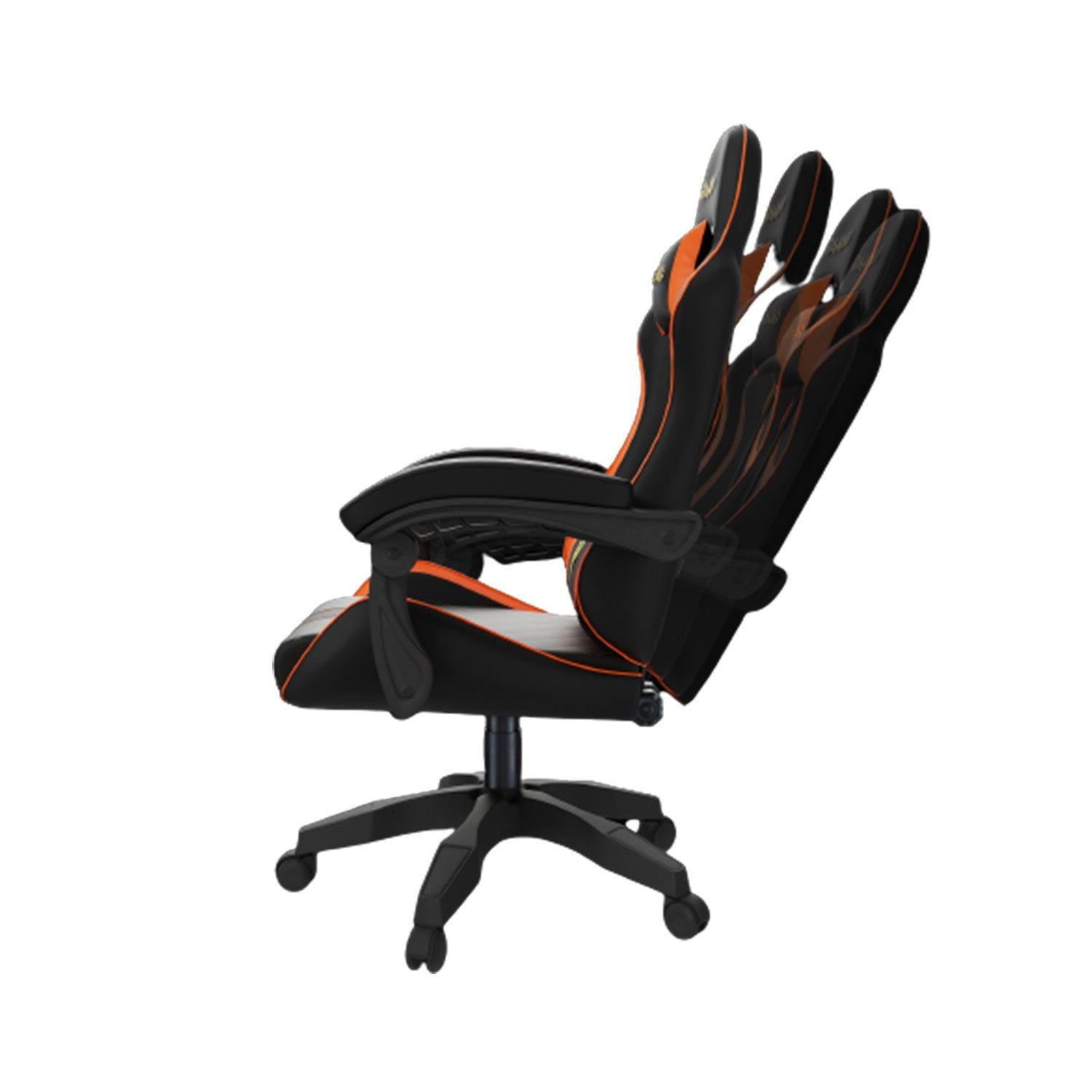 GAMDIAS SEDIA GAMING ZELUS E2 L BO NERA/ARANCIO VINYLPELLE MULTI-REGOLAZIONI - OVERCLOCK Computer