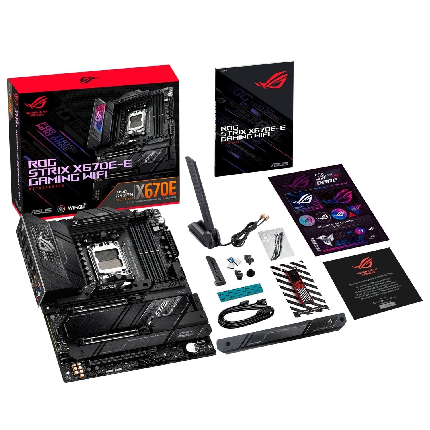 ASUS ROG STRIX X670E-E GAMING WIFI Socket AM5 - OVERCLOCK Computer