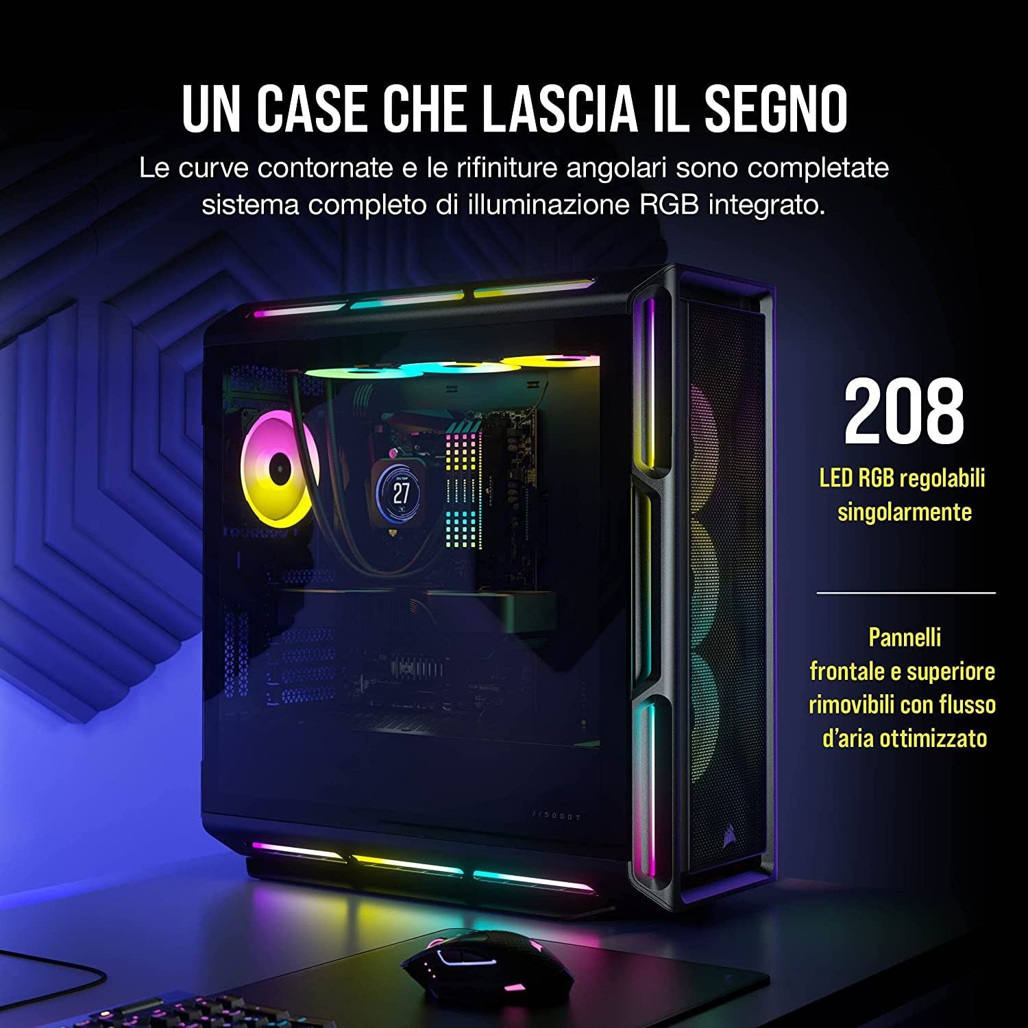 CORSAIR iCUE 5000T RGB TG, Black - OVERCLOCK Computer