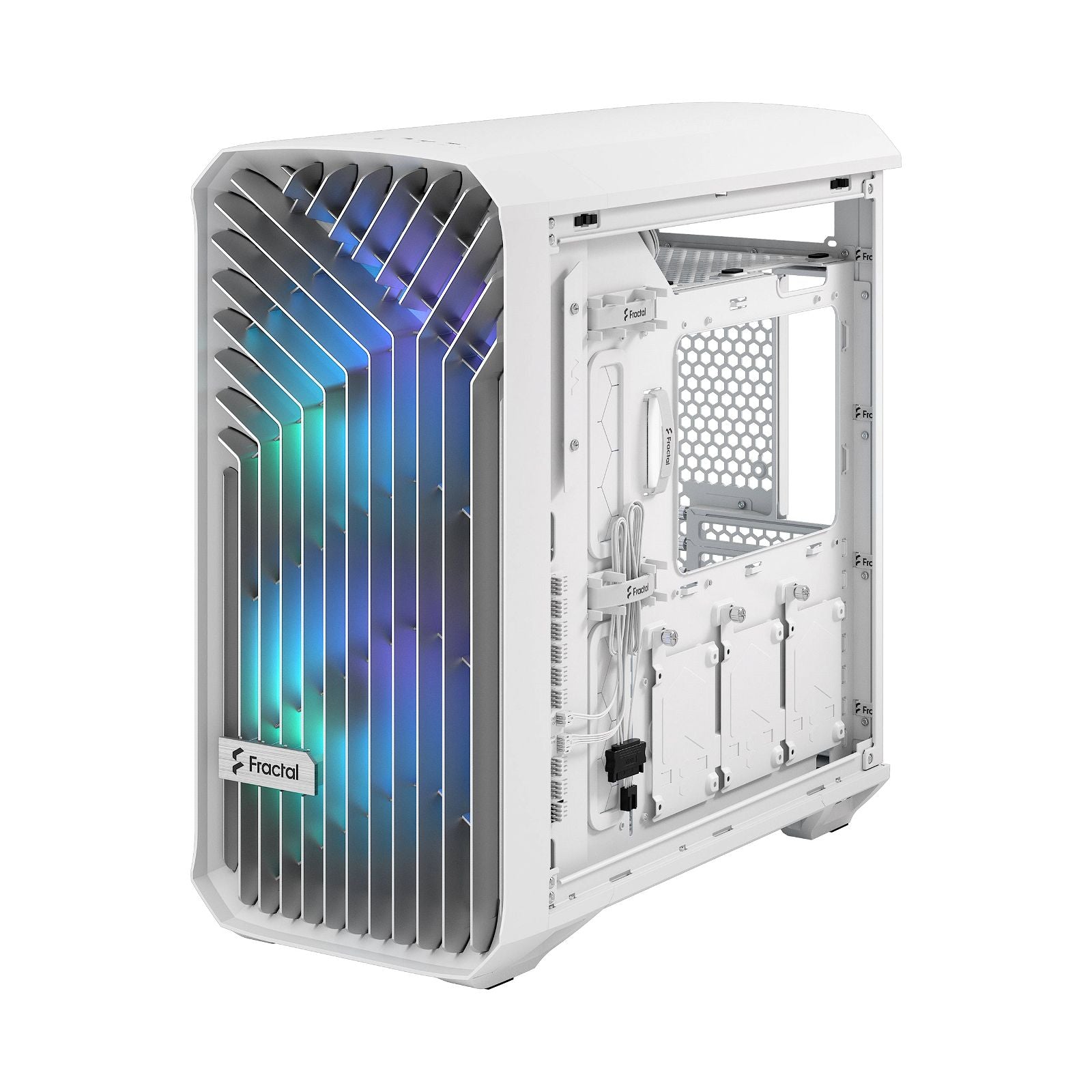 FRACTAL CASE MID TOWER TORRENT COMPACT RGB WHITE TG LIGHT TINT - OVERCLOCK Computer