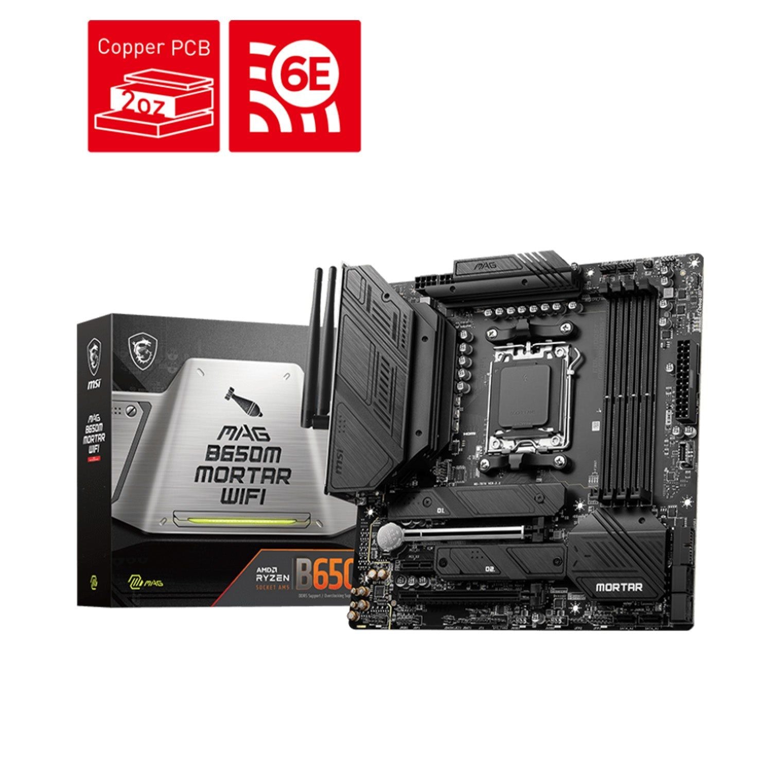 MSI MAG B650M MORTAR WIFI AMD AM5 - OVERCLOCK Computer