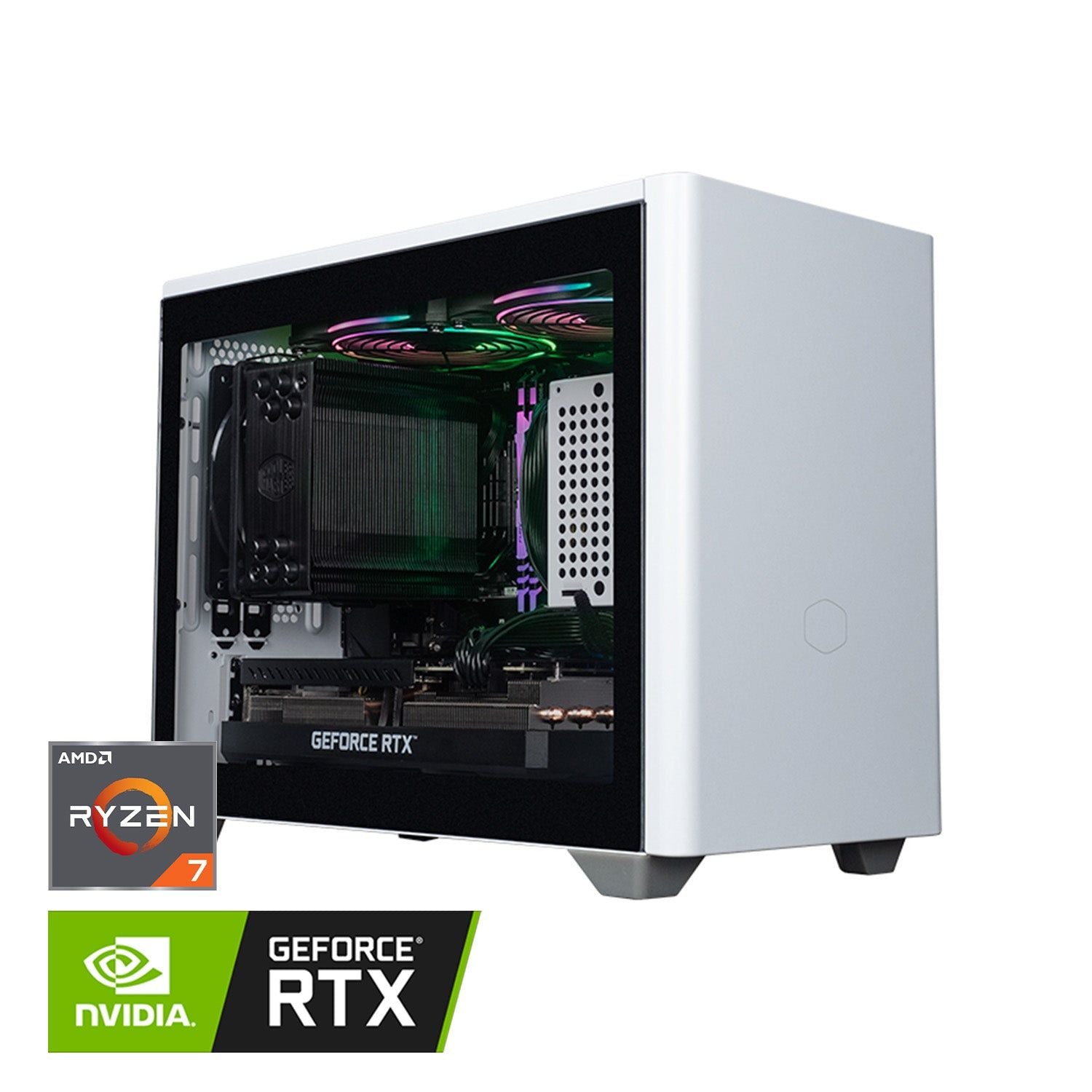 OVERCLOCK Mini 7 - PC Gaming AMD Ryzen 7 5700x, 16gb ddr4 3600mhz, 1tb, RTX 4060 Ti 8g gddr6, Win 11 Pro - OVERCLOCK Computer