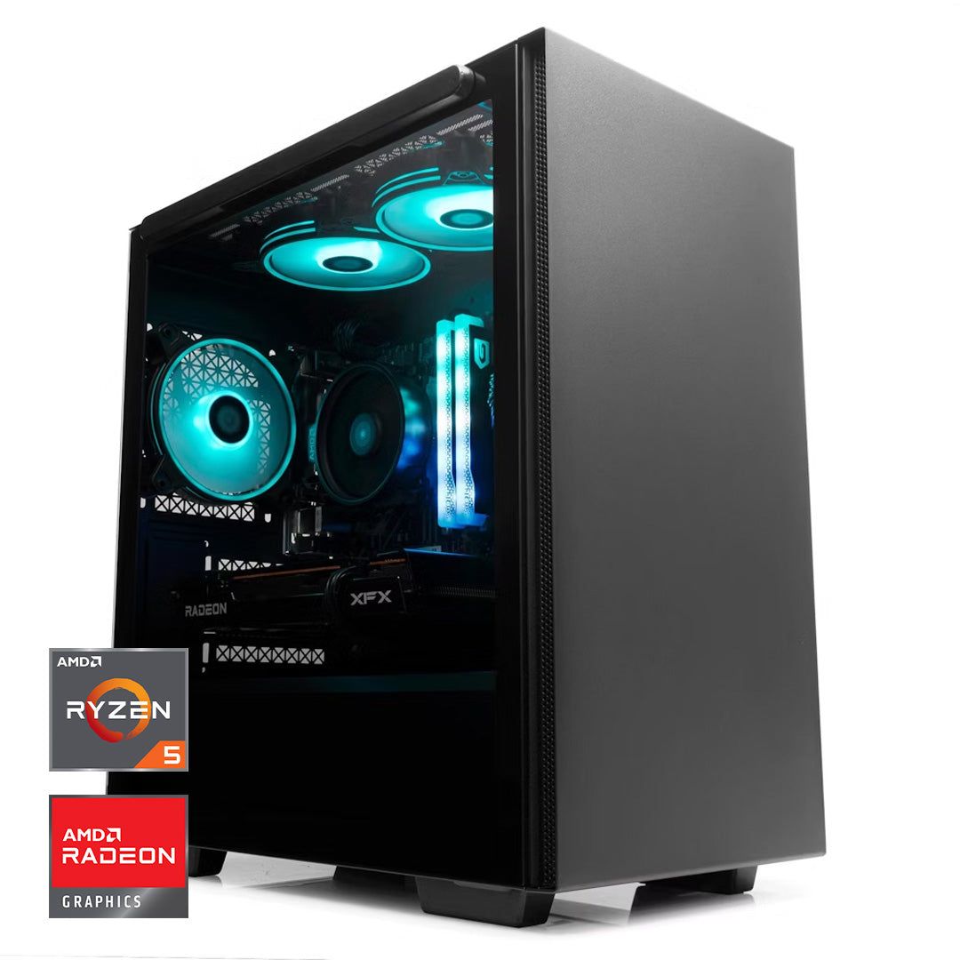 OVERCLOCK Shield 5 - PC Gaming AMD Ryzen 5 5500, 16gb ddr4 3200mhz, 1tb, RX 6500 XT 4gb gddr6, Win 11 Pro - OVERCLOCK Computer