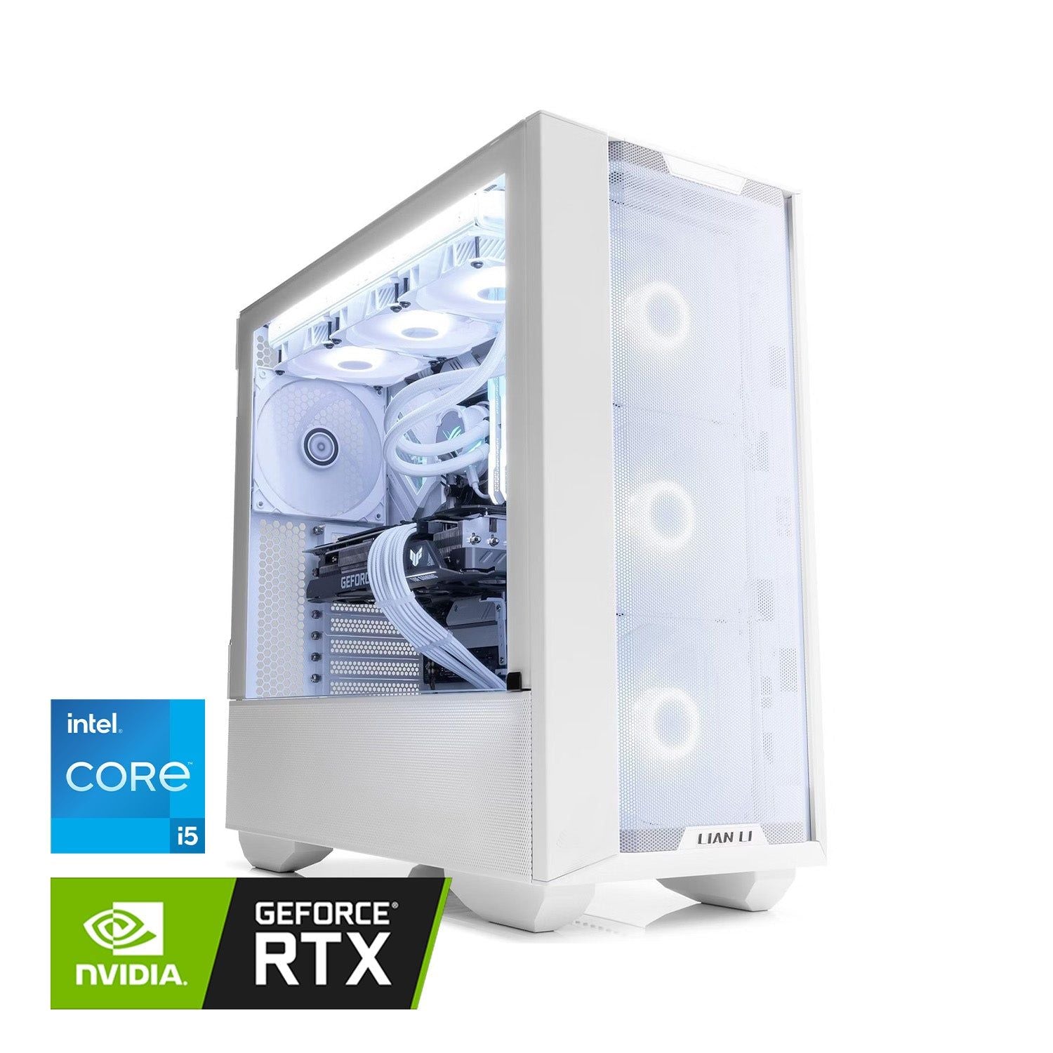 OVERCLOCK White Edition 5 - PC Gaming Intel Core i5 13600kf, 16gb ddr5 4800mhz, 1tb, Nvidia RTX 4070 12g gddr6x, Win 11 Pro - OVERCLOCK Computer