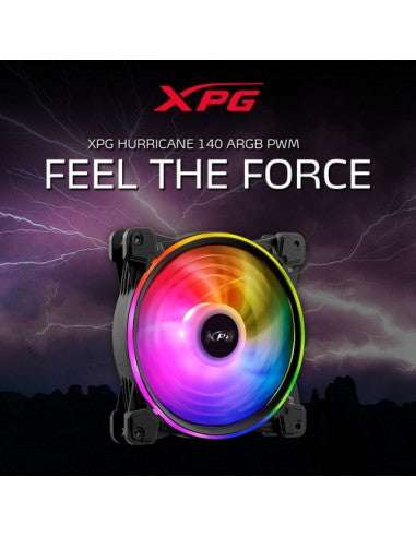 XPG HURRICANE 140 ARGB PWM Processore Raffreddatore di liquidi tutto in uno 14 cm Nero