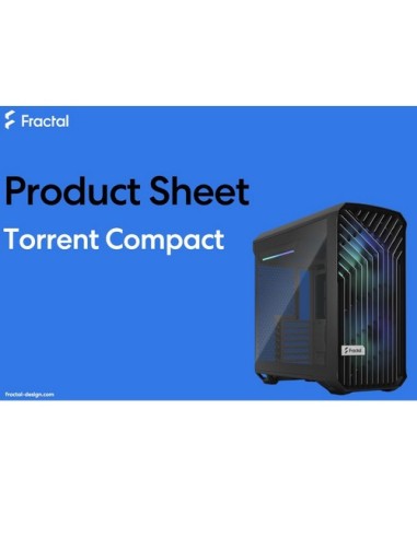 FRACTAL CASE MID TOWER TORRENT COMPACT RGB BLACK TG LIGHT TINT