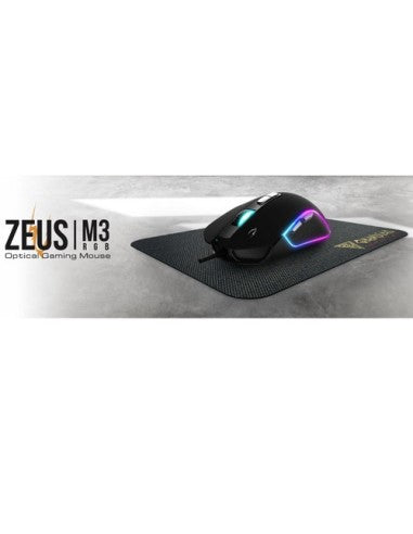 GAMDIAS MOUSE GAMING ZEUS M3 LUCI RGB 13 EFFETTI 7200 DPI + PAD