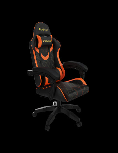 GAMDIAS SEDIA GAMING ZELUS E2 L BO  NERA/ARANCIO VINYLPELLE MULTI-REGOLAZIO