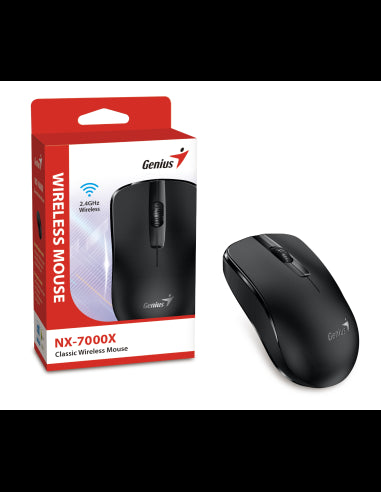 GENIUS MOUSE WIR. NX-7000X BLACK (batteria 1xAA)