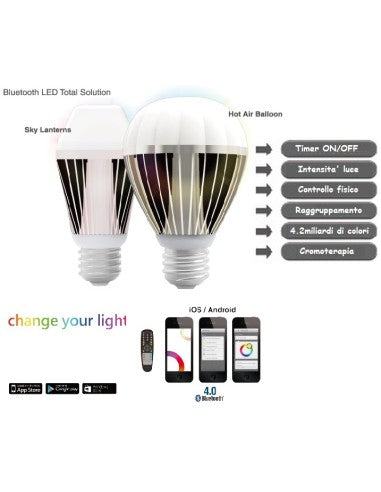 LED HOT AIR BALLOON 9.5W BLUETOOTH 4.0 RGB