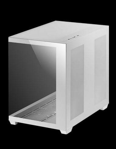 MARSGAMING CASE TOWER XXL MCV4 WHITE E-ATX FRAMELESS 90º TG GLASS