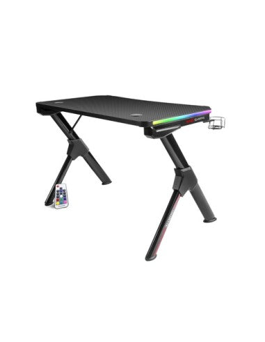 MARSGAMING GAMING DESK MGD RGB NERA ARGB 3D CARBONIO GESTIONE CAVI