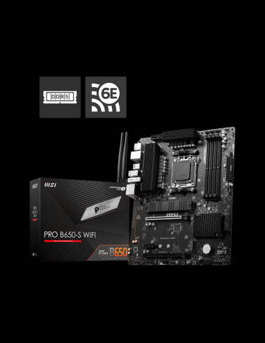 MSI PRO B650-S WIFI scheda madre AMD B650 Presa di corrente AM5 ATX