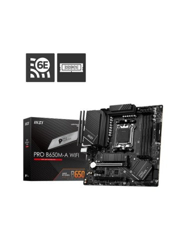 MSI PRO B650M-A WIFI AMD B650 Presa di corrente AM5 micro ATX