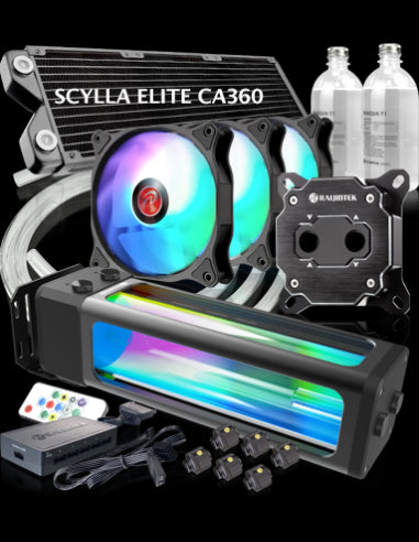 RAIJINTEK DIY KIT SCYLLA ELITE CA360 5V ARGB POMPA+W.BLOCK+RAD.+REFR+FAN+..