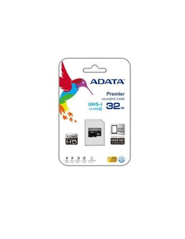 SDHC ADATA MICRO PREMIER 32GB (2in1) UHS-I CL10 AUSDH32GUICL10-RA1