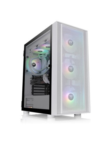 THERMALTAKE CASE M.TOWER H570 TG ARGB SNOW TG 3x120mm ARGB FAN fino E-ATX