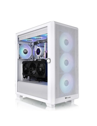 THERMALTAKE CASE M.TOWER S250 TG ARGB SNOW TG 4xCT120 ARGB FAN