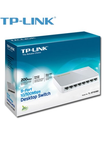 TP-Link TL-SF1008D Non gestito Fast Ethernet (10/100) Bianco