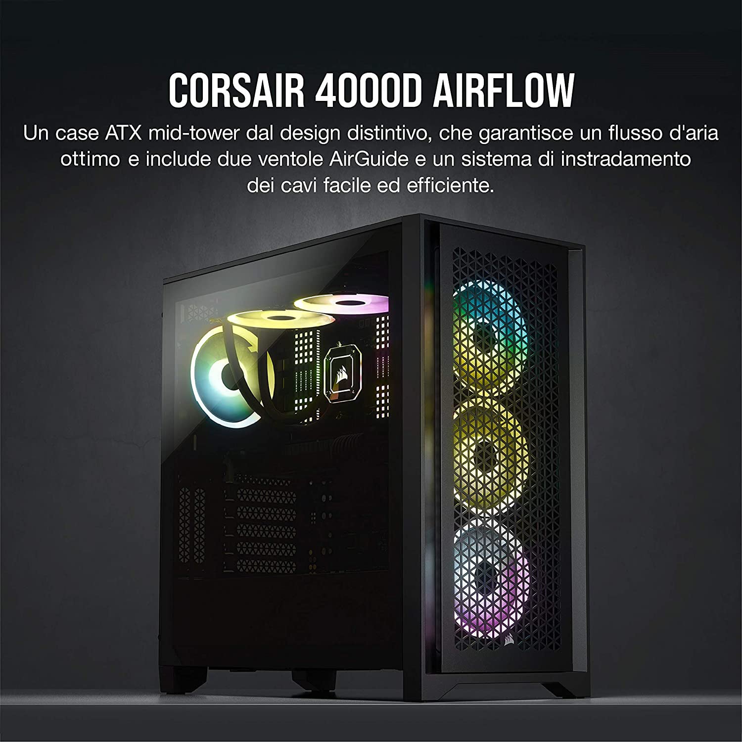 CORSAIR 4000D Flux d'Air Noir