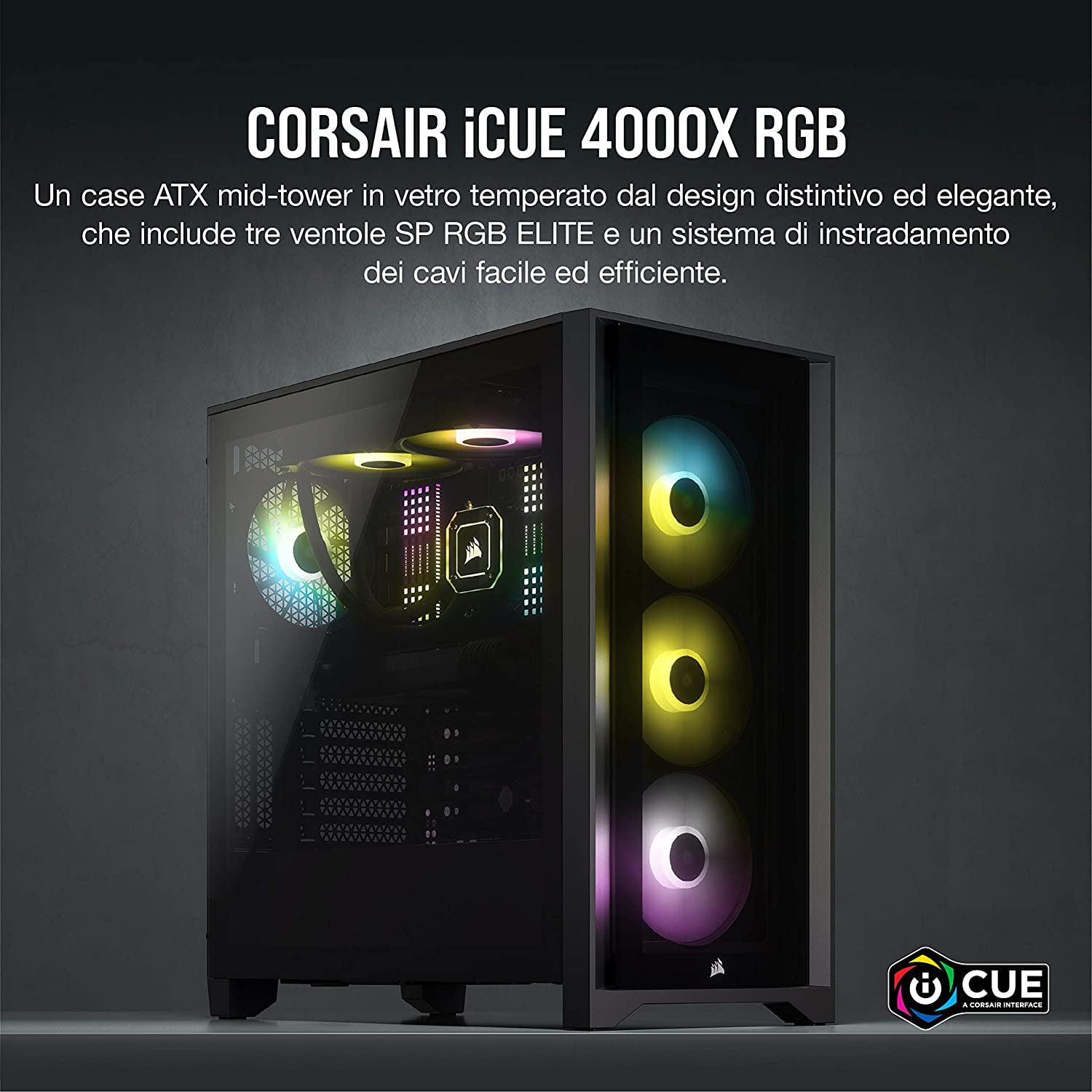 CORSAIR iCUE 4000X RGB Schwarz