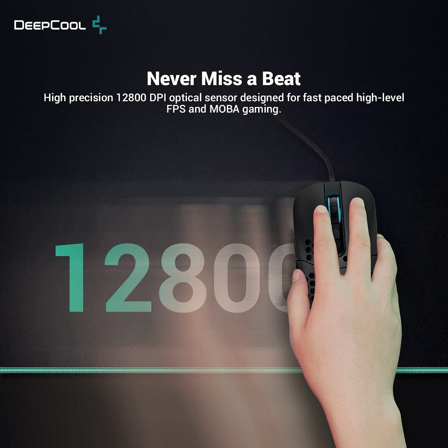 Deepcool MC310 75g 12800 DPI Gaming-Maus